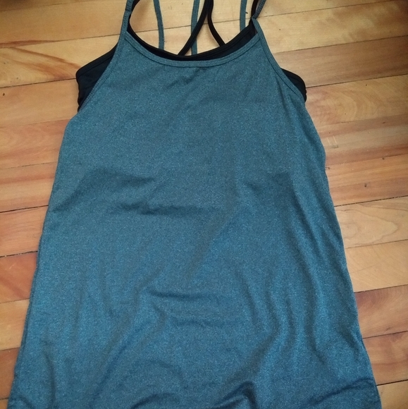 Camisole de sport et bra intégrées, XS, gris - Picture 1 of 2